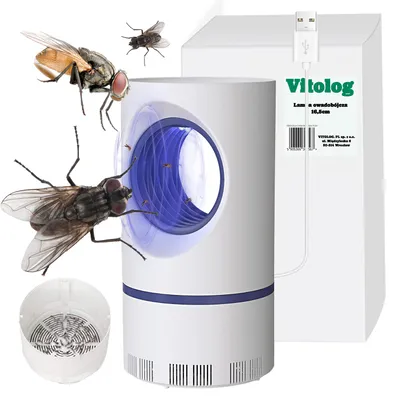 Zdjęcie produktu dla Elektryczna Lampa Owadobójcza UV Pułapka Łapka na Owady Komary Muchy Ćmy Ultrafiolet na muchy