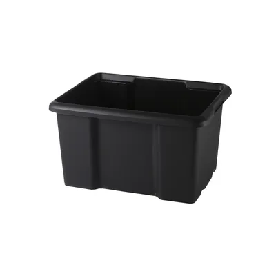 Image de Bac de rangement empilable superposable 45 l noir