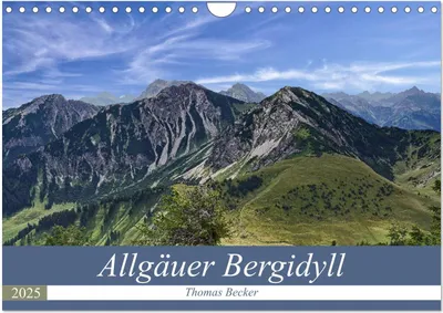 Produktbild von Allgäuer Bergidyll (Wandkalender 2025 DIN A4 quer), CALVENDO Monatskalender