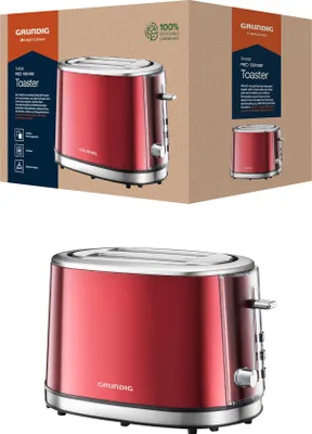 Produktbild von Grundig TA 6330 Toaster Red Sense – Eleganz und Funktionalität vereint