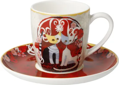 Produktbild von Goebel Wohnaccessoires Künstler-Espressotasse Templi Dell Amore Rosina Wachtmeister Bunt 1 Stück