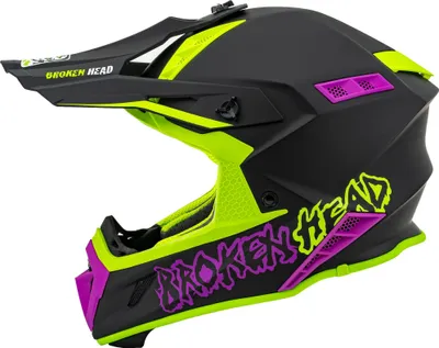 Produktbild von Broken Head Crosshelm THE HUNTER Light Green-Pink : M (57-58 cm) Größe: M (57-58 cm)
