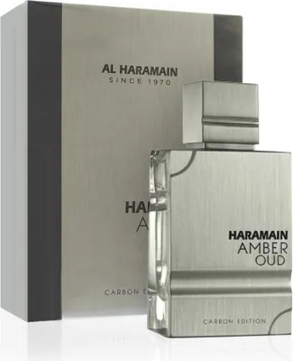 A perfume bottle and its packaging are displayed on a white background.