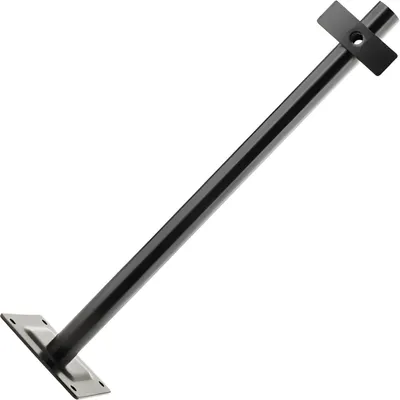 Produktbild von Stahl Strahlerhalterung 750 mm Schwarz für LED Strahler, Schilder & Fassaden, Basis 12x12 cm, Kabelmanagement, max. 8 kg