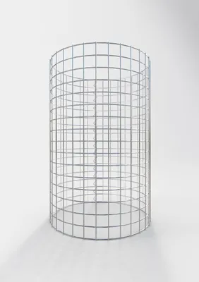Obrázek produktu pro Gabionový sloup kulatý průměr 52 cm, výška 80 cm, velikost ok 5 cm x 5 cm
