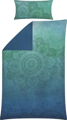 Produktbild von Erwin Müller Wendebettwäsche türkis-blau 1x 135x200 cm + 1x 40x80 cm