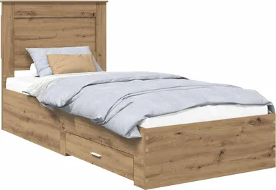 Immagine prodotto di vidaXL Artisan struttura letto in rovere 100 x 200 cm materiale a base di legno