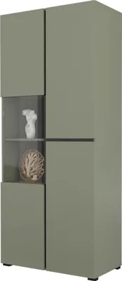 Zdjęcie produktu dla Witryna wysoka CROSS 3D 80cm zielona/czarna