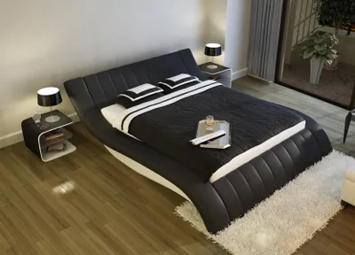 Immagine prodotto di Polsterbett Bett Ehebett Lederbett Designerbett Doppelbett Bettgestell S-9275