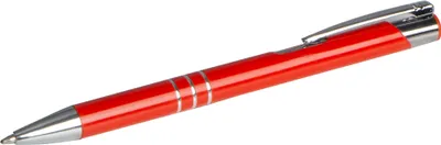 Produktbild von Kugelschreiber aus Metall / Farbe: mittelrot