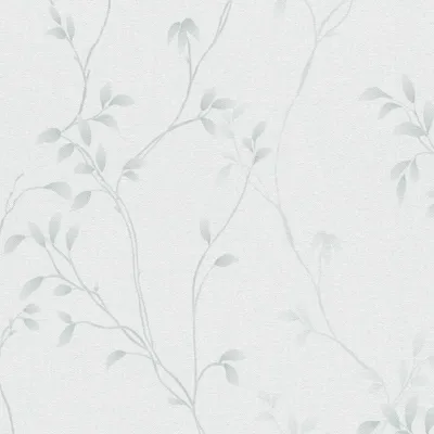 Produktbild von Profhome 397673-GU Landhaus Tapete Floral matt weiß grau 5,33 m2