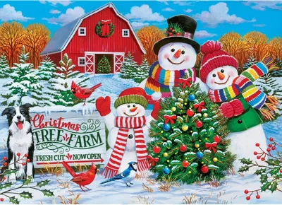 Obrázek produktu pro Master Pieces Puzzle Holiday Tree Farm 1000 dílků Puzzle