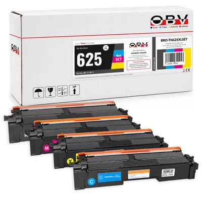 Produktbild von OBV Toner 4er Set kompatibel mit Brother TN-625XL - HL-L8430CDW / MFC-L8930CDW
