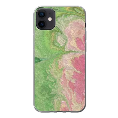 Produktbild von MuchoWow® Handyhülle Schutzhülle Hülle für iPhone 12 mini Farbe - Kunst - Psychedelisch Silikon Softcase Handy Hülle - Bild