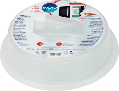 Obrázok produktu pre Wpro PLL003, Kryt protii striekaniu do mikrovlnnej rúry, Biela, Plast, CE, WEEE, 26,5 cm, 265 mm