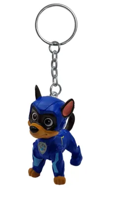 A Paw Patrol character figurine keychain.