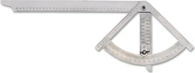 Produktbild von hedue® Alphawinkel Mikro - Kleiner Alpha Winkel für Zimmerer, Anreißwinkel & Präzisionswinkel in Einem, beliebtes Zimmermann Werkzeug & Anreissgerät