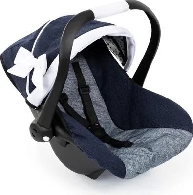 Immagine prodotto di Seggiolino auto per bambole EasyGo con tettuccio blu/bianco