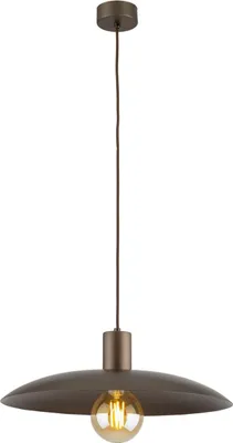 Produktbild von Pendelleuchte Metall rund D: 41 cm H: max. 150 cm Braun E27 Industrial Hängeleuchte