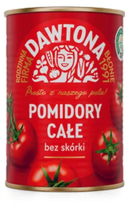 Obrázok produktu pre DAWTONA Celé paradajky bez šupky Ochutnáte, zamilujete si ich Vysoká kvalita 400g
