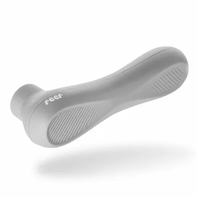 Immagine prodotto di reer HandleGuard Türgriffschutz, 2er Set, Türklinkenabdeckung, Türgriff Schutz, Abdeckung, Kinder Sicherung, Grau, 70071