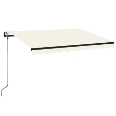 Obrázek produktu pro Automatická markýza LED a senzor větru 350 x 250 cm krémová
