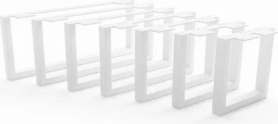 Produktbild von HEVVA - 20 cm hohe Möbelfüße GRAZ - 35 cm Tiefe, Weiß, 2er Set