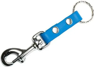 Produktbild von Mystique® Biothane Schlüsselanhänger 13mm hellblau