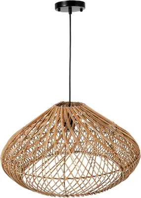 Immagine prodotto di Lampada a sospensione LUNAR in bambù naturale 55x32 cm ##