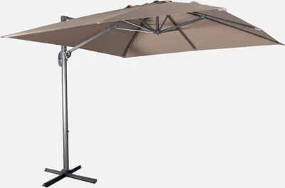 Produktbild von sweeek - Quadratischer Sonnenschirm 3x3m - Taupe