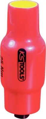 Produktbild von KS TOOLS 117.3804 3/8" Festeingestellter Drehmomentbegrenzer mit Schutzisolierung, 25Nm