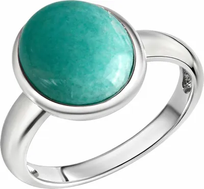Produktbild von Zeeme Gemstones Ring Silber 925 rhodiniert mit echtem Amazonit