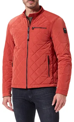Produktbild von Replay Herren Steppjacke Übergangsjacke ohne Kapuze, Burned Orange 840 (Orange),
