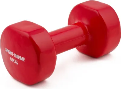 Produktbild von Sport-Thieme Fausthantel "Vinyl", 6 kg, Dunkelrot
