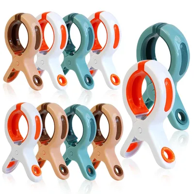 Imagen del producto de Abrazaderas para cables gruesos, de 10 cm, paquete de 10 unidades, sujetadores de toallas resistentes al viento para sillas de playa