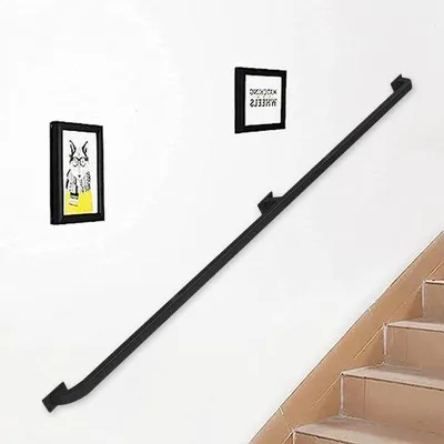 Produktbild von Famanu Treppengeländer Set - Sicherheitshandlauf - 330 cm Länge - Schwarz