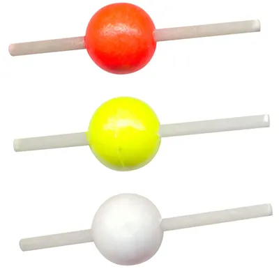Produktbild von FTM Stabpiloten 8mm - 6 Pilotposen, Farbe:Gelb