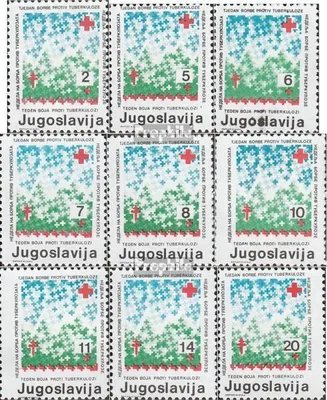 Produktbild von Briefmarken Jugoslawien 1986 Mi Z114A-Z122A (kompl.Ausg.) postfrisch Rotes Kreuz