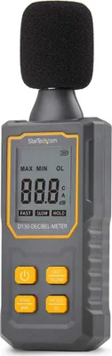 Image de StarTech.com D130-DECIBEL-METER, Digital, Fast, Slow, 30 - 130 dB, 1.5 dB, Grey, Plastic