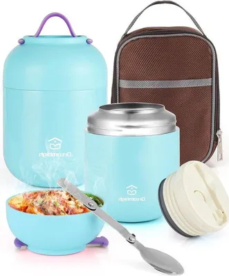 Image de Boîte à lunch isotherme de 700 ml avec cuillère et sac