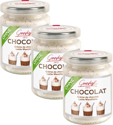 Immagine prodotto di Grashoff Latte Macchiato con crema al cioccolato bianco 250g confezione da 3 pezzi