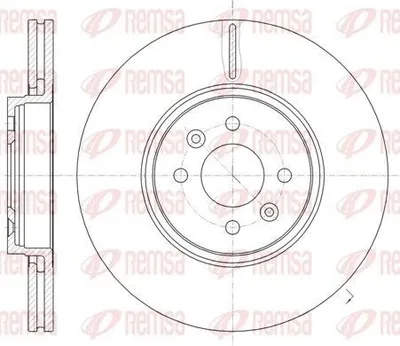 Produktbild von 2x REMSA Bremsscheibe 61049.10 vorne für RENAULT SCÉNIC II (JM0/1_) 300mm 43 6mm