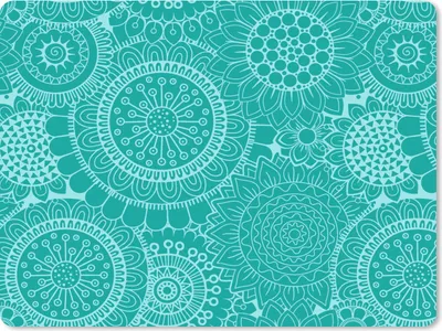Produktbild von MuchoWow® Mauspad Mousepad Muster - Sonnenblumen - Mandala 40x30 cm - Mousepads - Maus Mat - Pad - Mausunterlage - Anti Rutsch
