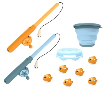 Produktbild von SCHILDKRÖT Angelspiel "Fishing Game" blau / orange