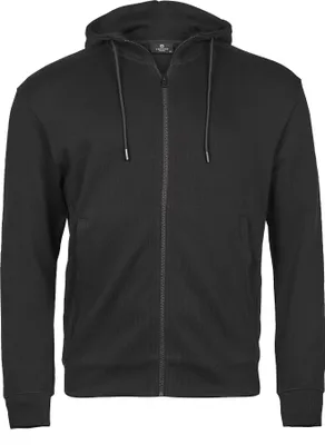 Productafbeelding van Tee Jays Ribstructuur Interlock Hoodie met volledige rits