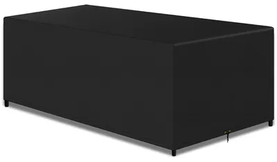Image de Inovra - Housse de protection imperméable pour meubles de jardin - Rectangulaire - Tissu Oxford 420D - Résistant aux UV - Coupe-vent - Housse de protection pour meubles de jardin 242x162x100cm - Housse pour meubles