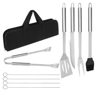 Produktbild von Kaminer 27184 Grillbesteck-Set im Etui, 9-teilig