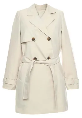 Productafbeelding van Vero Moda - Dames trenchcoat, polyester, model GT45035 (maat 34 EU), kleur: beige (haver)
