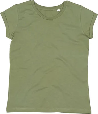 Immagine prodotto di Mantis M81 | Maglietta donna con manica arrotolata - Colore: Soft Olive - Taglia: XL