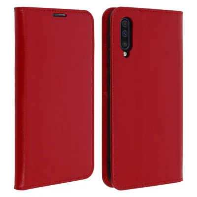 Obrázok produktu pre Avizar, obal na telefón Samsung Galaxy A50, červený, s integrovanou peňaženkou